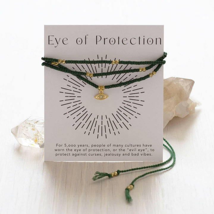 Eye of Protection Gift Wrap Bracelet | Artisans.