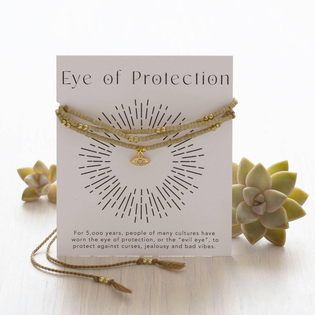 Eye of Protection Gift Wrap Bracelet | Artisans.