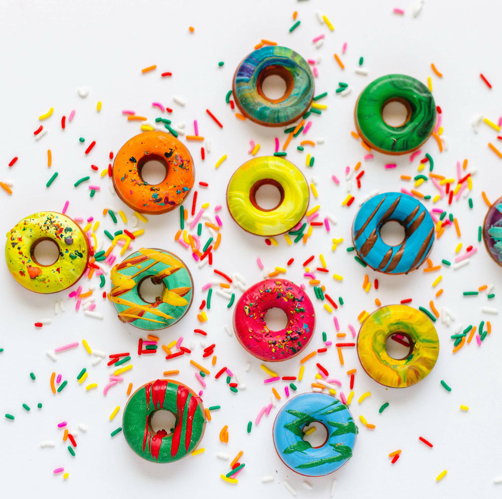 Mini Donut Original Rainbow Crayon® Boxed Set of 4 | Artisans.