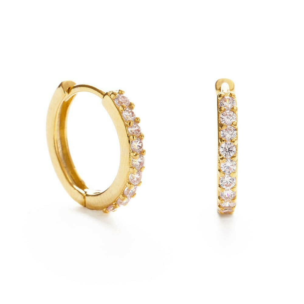Crystal Hoop Earrings | Artisans.