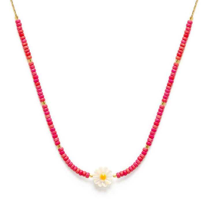 Daisy Miyuki Bead Necklace | Artisans.