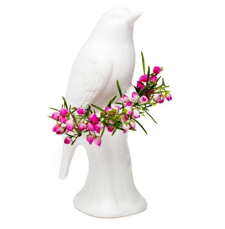 Porcelain Bird Bud Vase