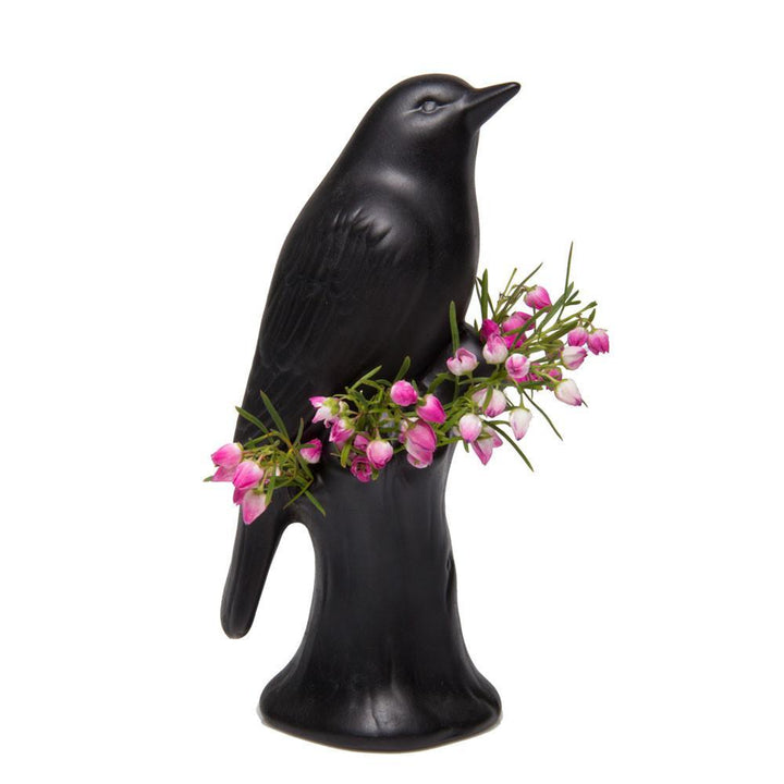 Porcelain Bird Bud Vase