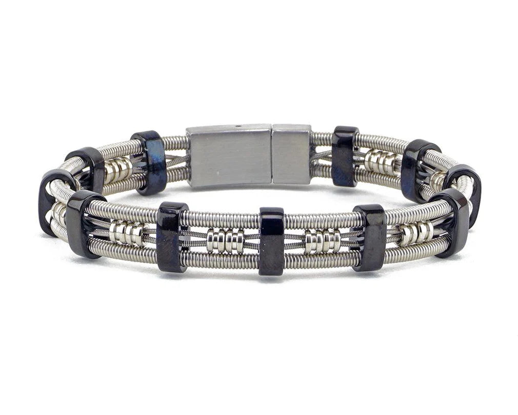 Brandon Recycled Bass Guitar String Bracelet
