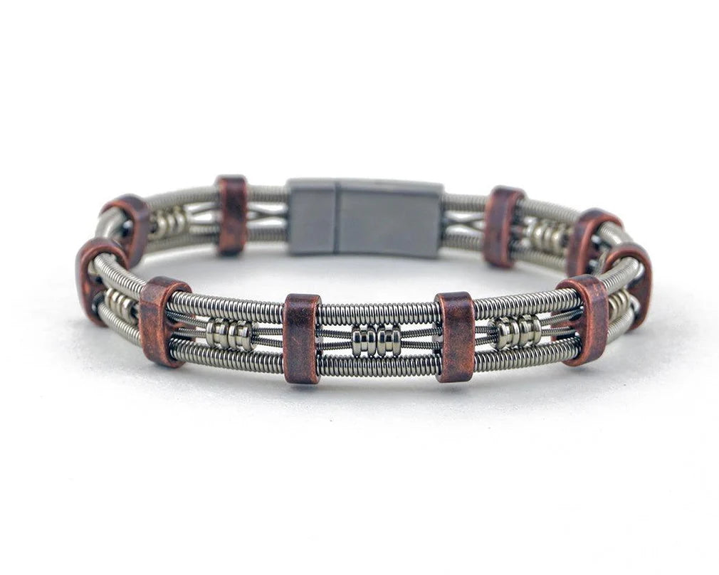 Brandon Recycled Bass Guitar String Bracelet