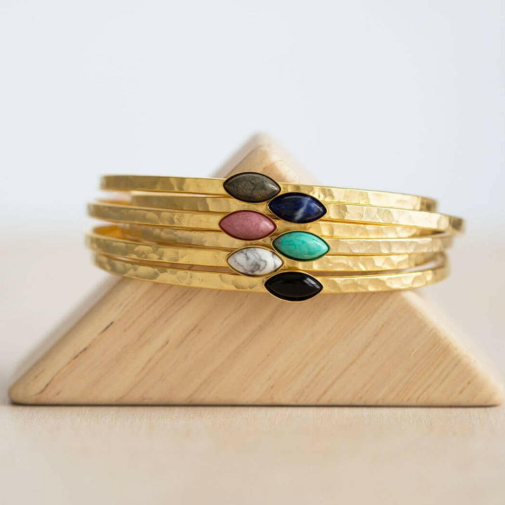 Navette Hammered Cuff | Artisans.