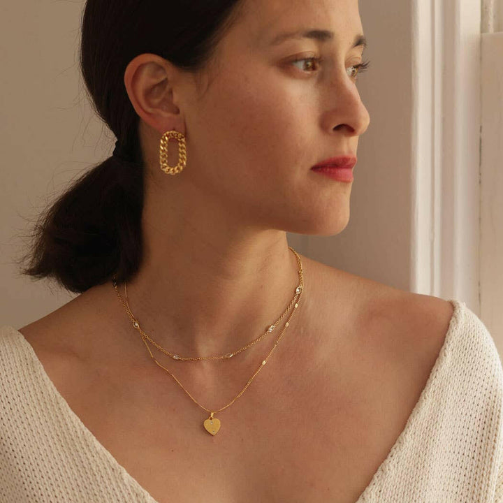 Crystal Station Chain Necklace | Artisans.