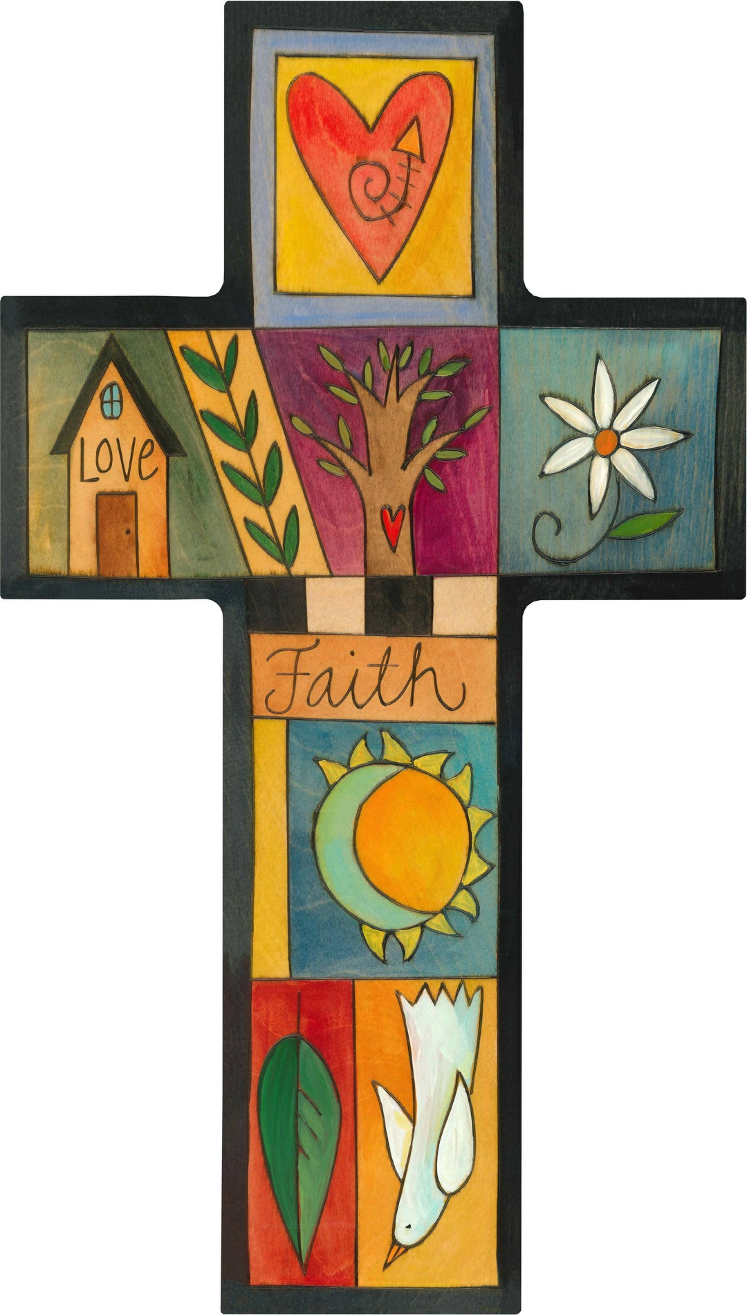 "Love & Faith" Cross Plaque | Artisans.