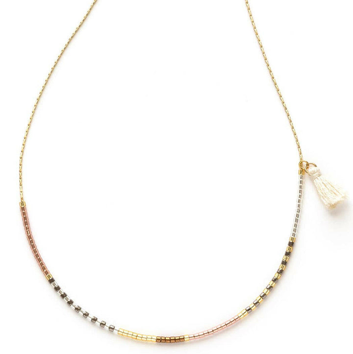 Japanese Seed Bead Necklaces: Sky | Artisans.