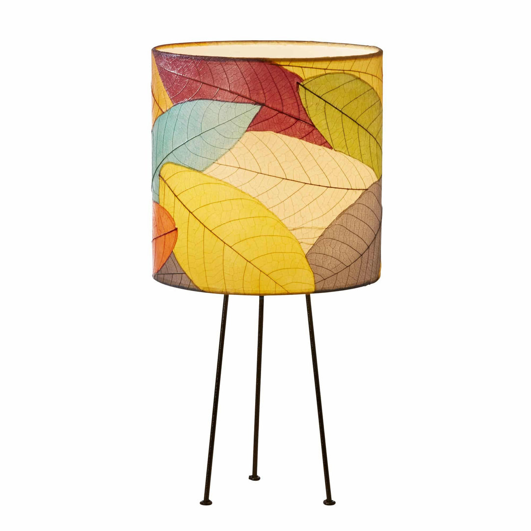 Metal Tripod Drum Table Lamp Multi | Artisans.