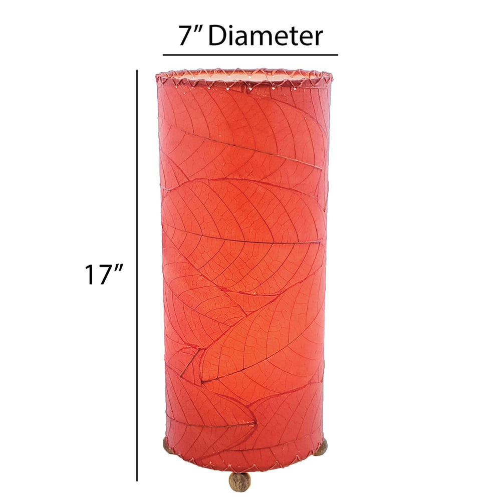 Cocoa Leaf Cylinder Red | Artisans.