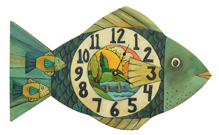 "Lake Time" Fish Clock | Artisans.