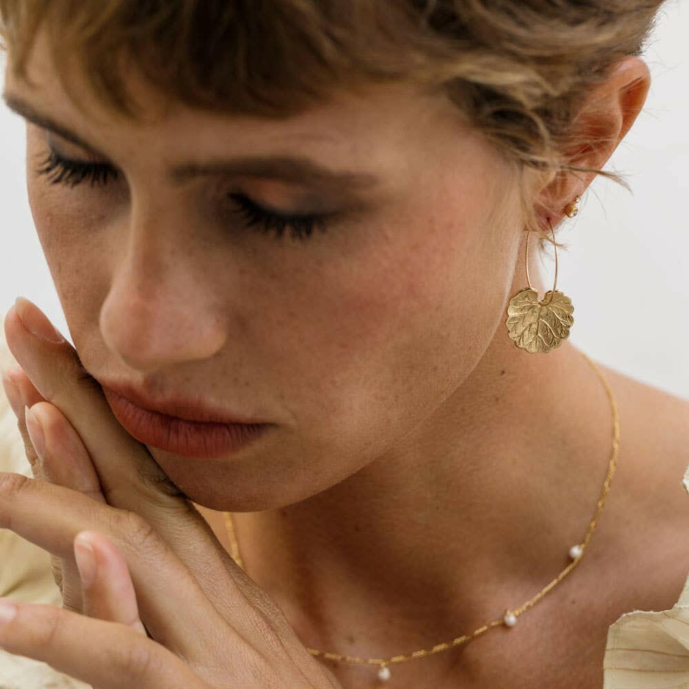 Geranium Leaf Hoops | Artisans.