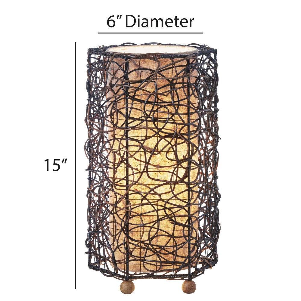 Nito Table Lamp Natural, Shade Made of Handmade Paper | Artisans.