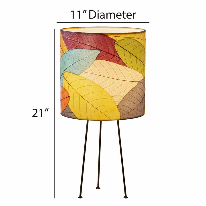 Metal Tripod Drum Table Lamp Multi | Artisans.
