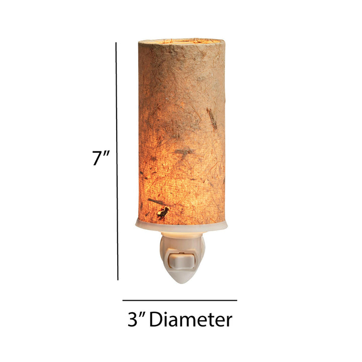 Paper Nightlight Natural, Shade Made of Handmade Paper | Artisans.