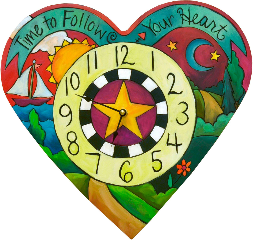 "Loving Time" Heart Clock | Artisans.