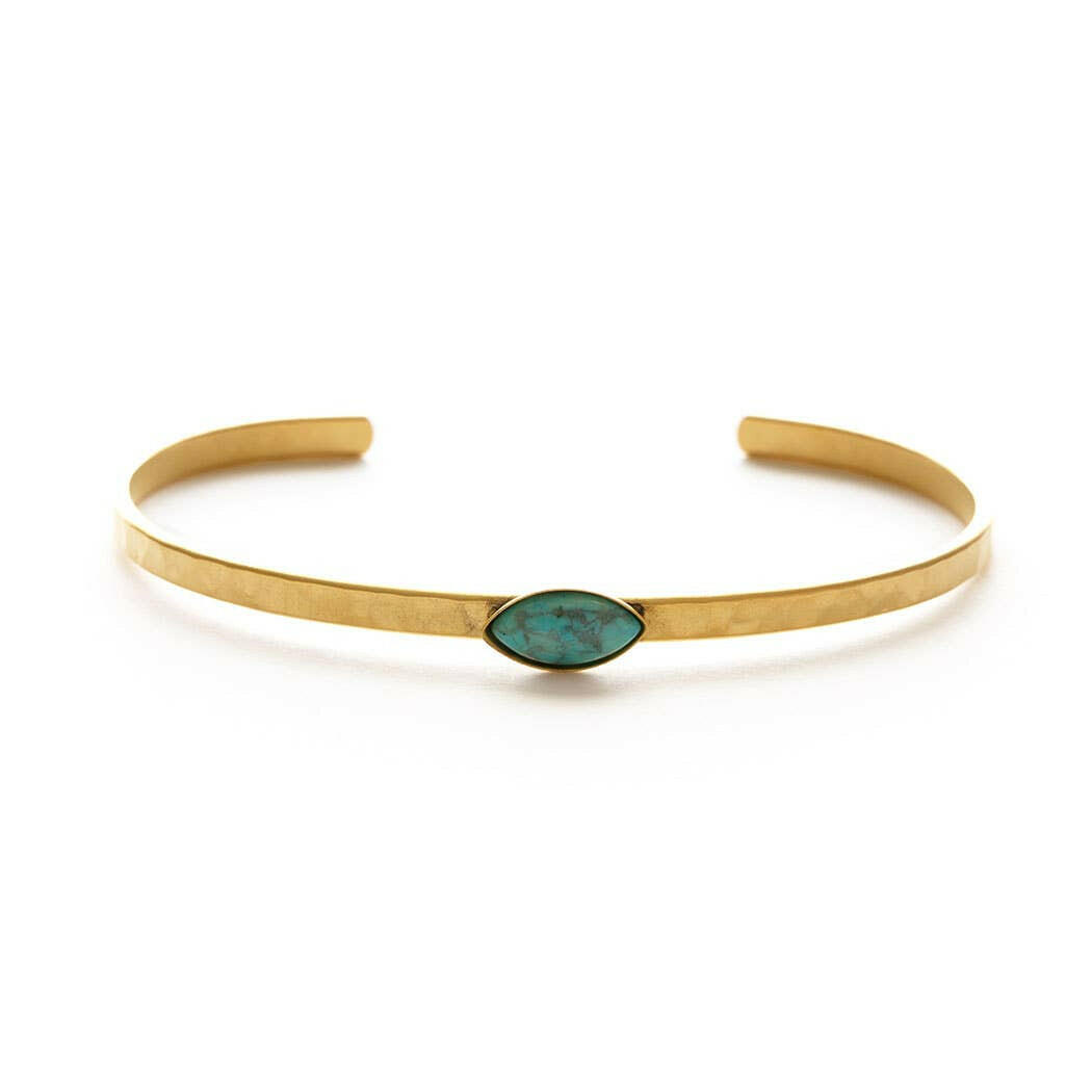 Navette Hammered Cuff | Artisans.