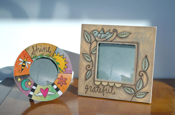 "Be Grateful" Square Picture Frame