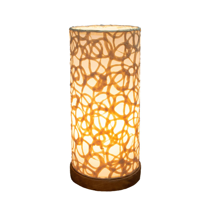 Paper Cylinder Table Swirl | Artisans.