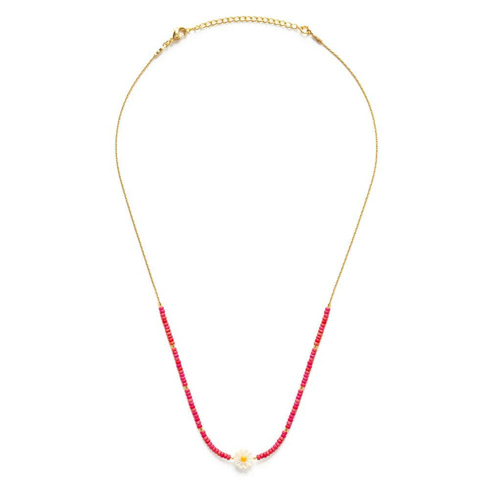 Daisy Miyuki Bead Necklace | Artisans.