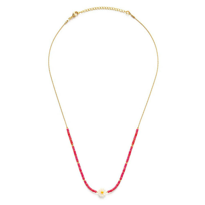Daisy Miyuki Bead Necklace | Artisans.