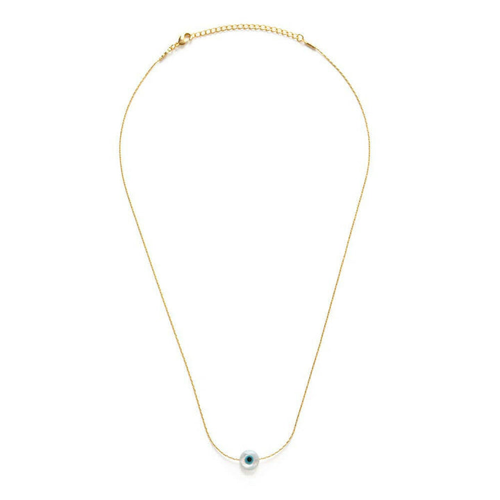 Mother of Pearl Evil Eye Necklace | Artisans.