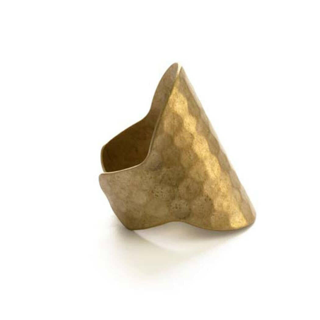 11HAM2 | Hammered Ring | Artisans.