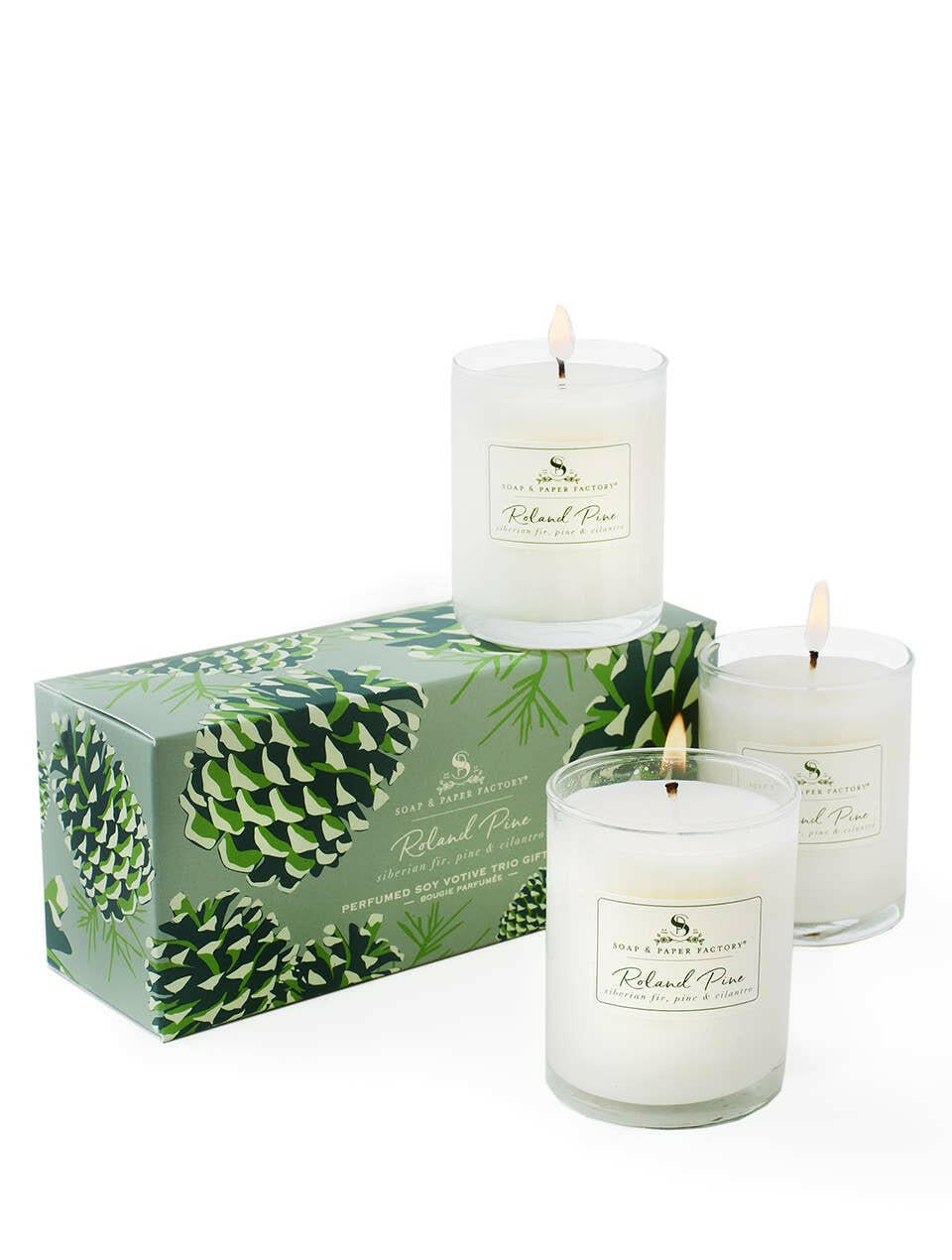 Roland Pine Soy Candle Votive Gift Set | Artisans.