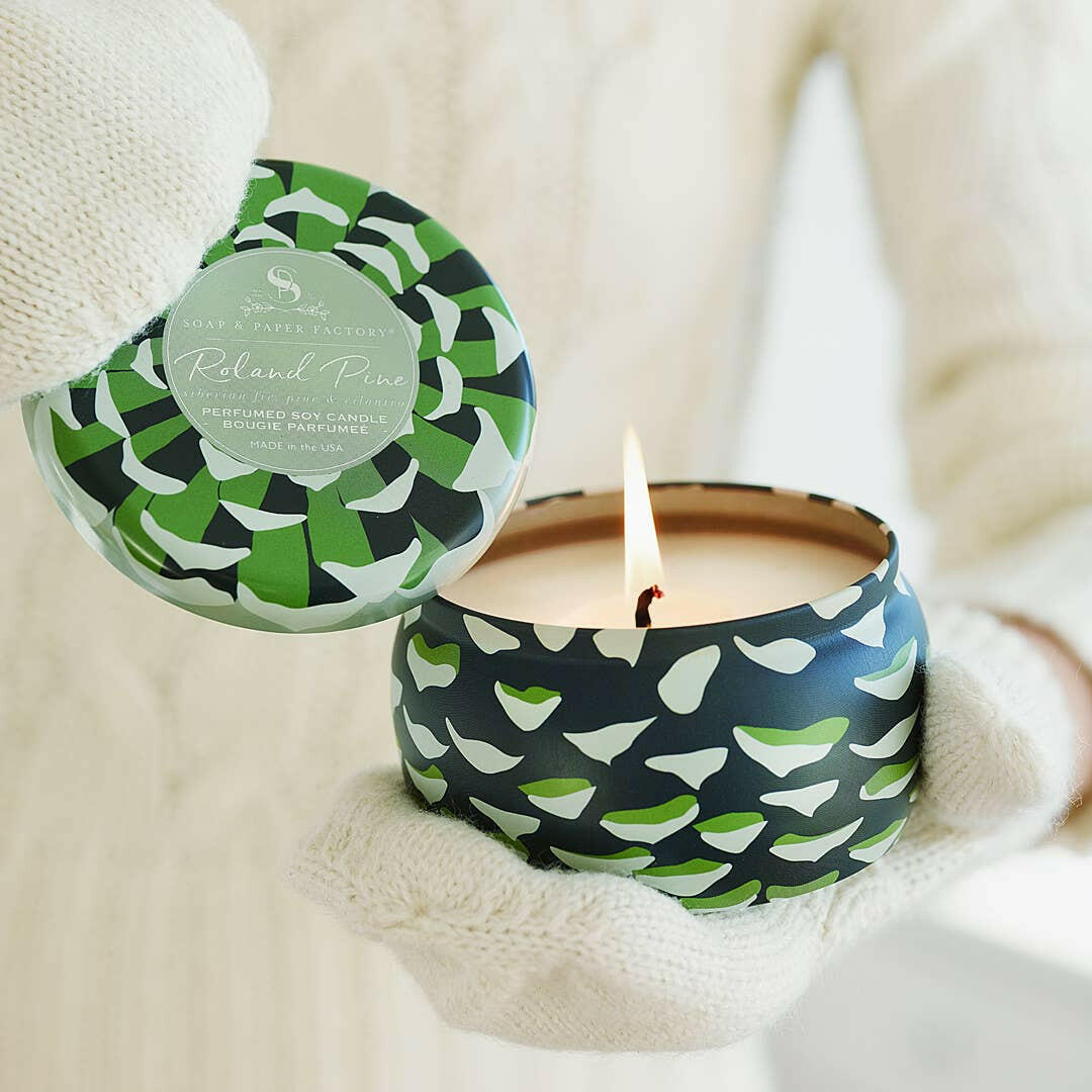 Roland Pine Large Tin Soy Candle | Artisans.