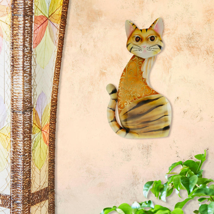 Cat Wall Decor Sitting Up | Artisans.
