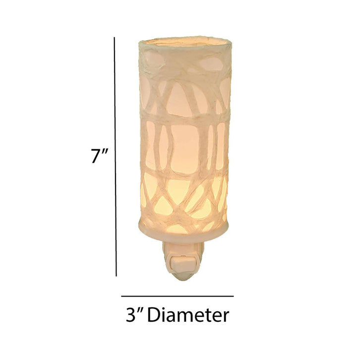 Paper Nightlight Natural, Shade Made of Handmade Paper | Artisans.