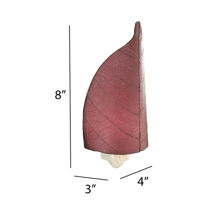 Leaf Night Light Purple | Artisans.