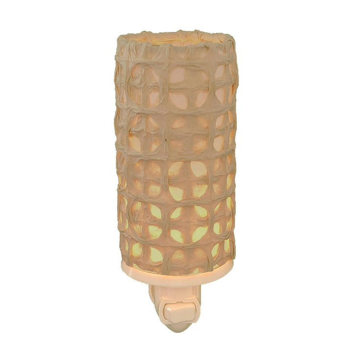 Paper Nightlight Natural, Shade Made of Handmade Paper | Artisans.