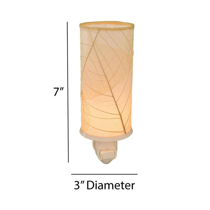 Cylinder Night Light Natural | Artisans.