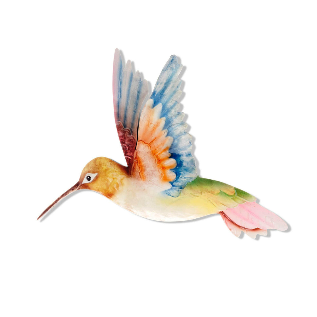 Hummingbird Wall Decor White Red And Blue | Artisans.