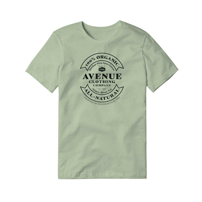 Vintage All-Natural Label Unisex 100% Organic Cotton T-shirt.