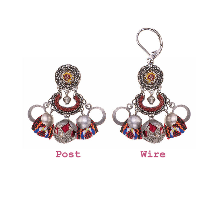 Ayala Bar Indian Guirlande Earrings -Elegant Style & Comfort