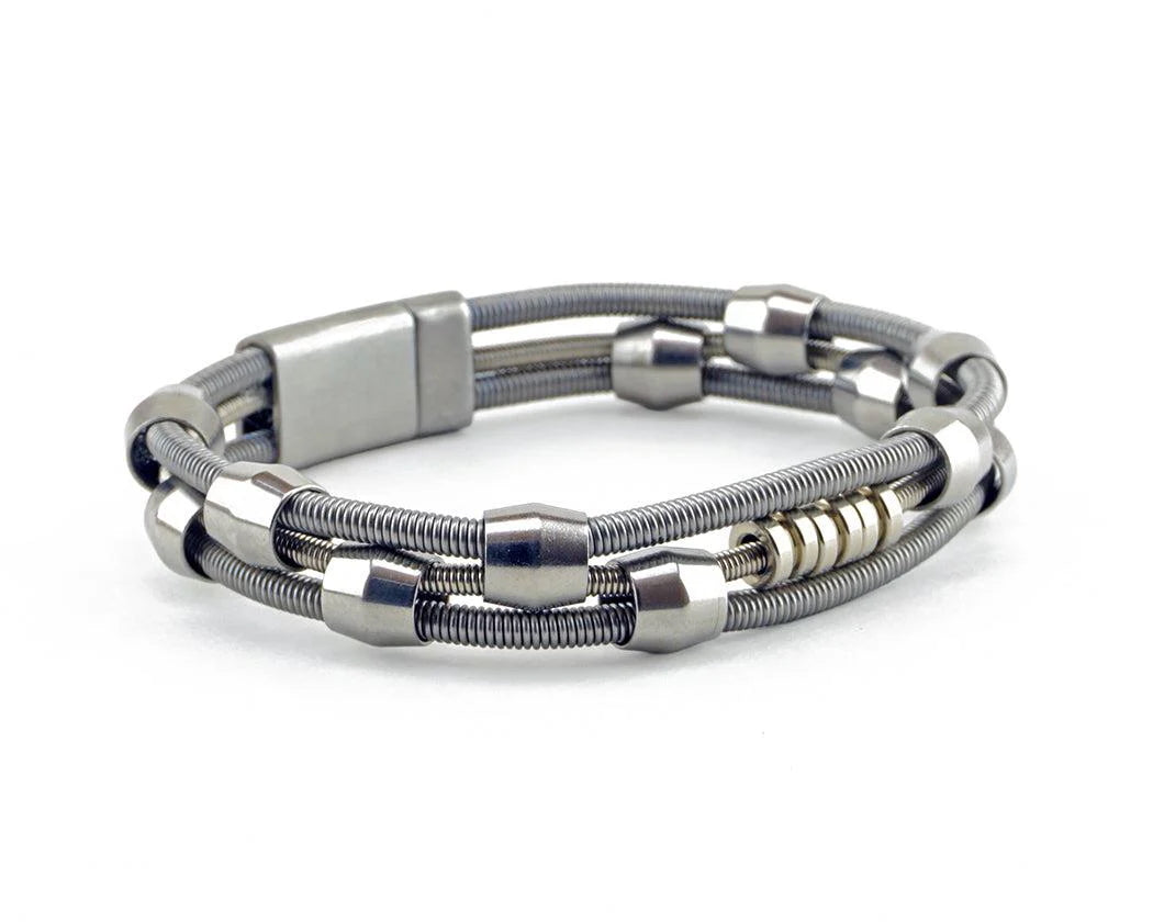 Jacob Recycled Bass Guitar String Bracelet