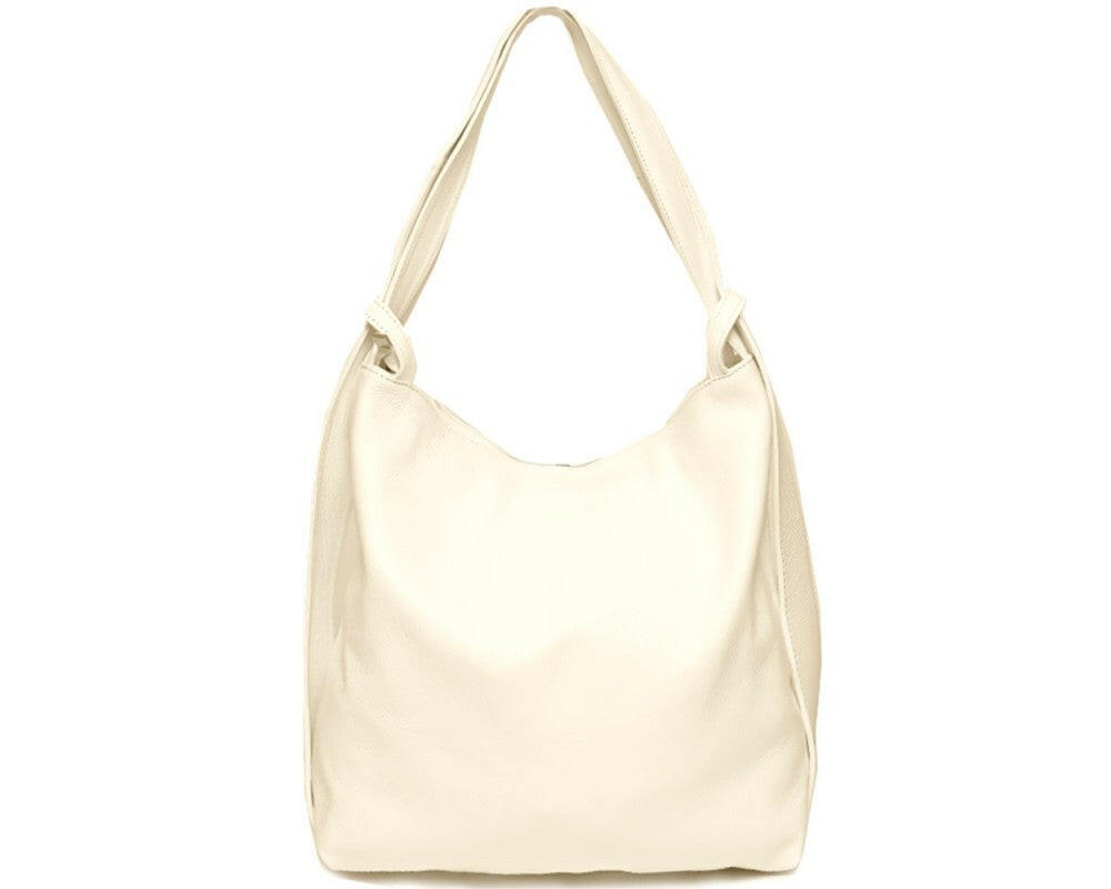 Elegant convertible backpack crafted from premium leather, perfect for sophisticated urban adventures and versatile styling.