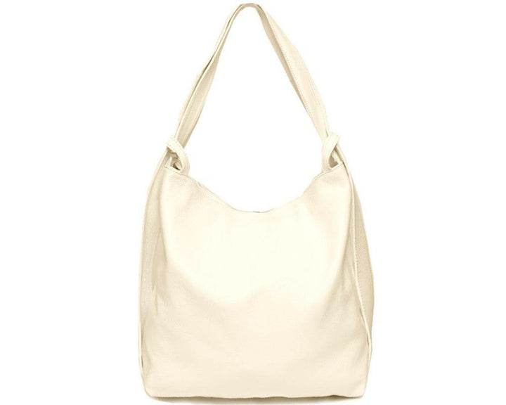 Elegant convertible backpack crafted from premium leather, perfect for sophisticated urban adventures and versatile styling.
