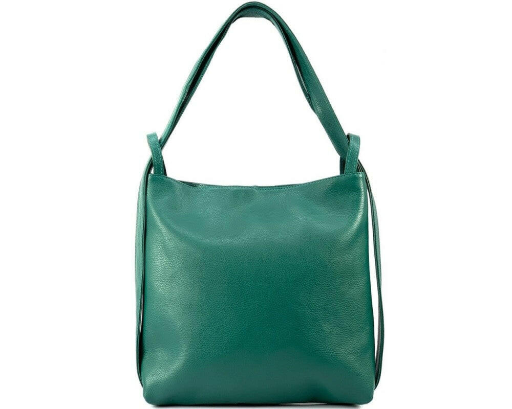 Elegant convertible backpack crafted from premium leather, perfect for sophisticated urban adventures and versatile styling.
