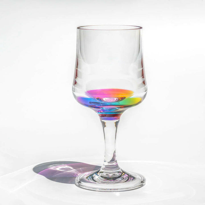 Reflections 8 oz. Rainbow Acrylic Wine Goblet