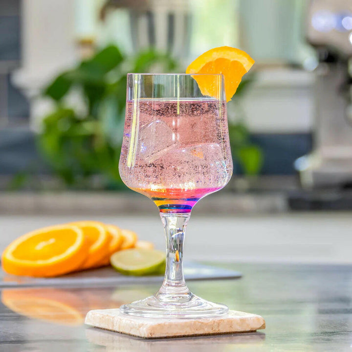 Reflections 8 oz. Rainbow Acrylic Wine Goblet