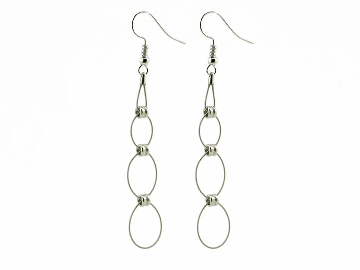 Triple Hoop Guitar String Earrings